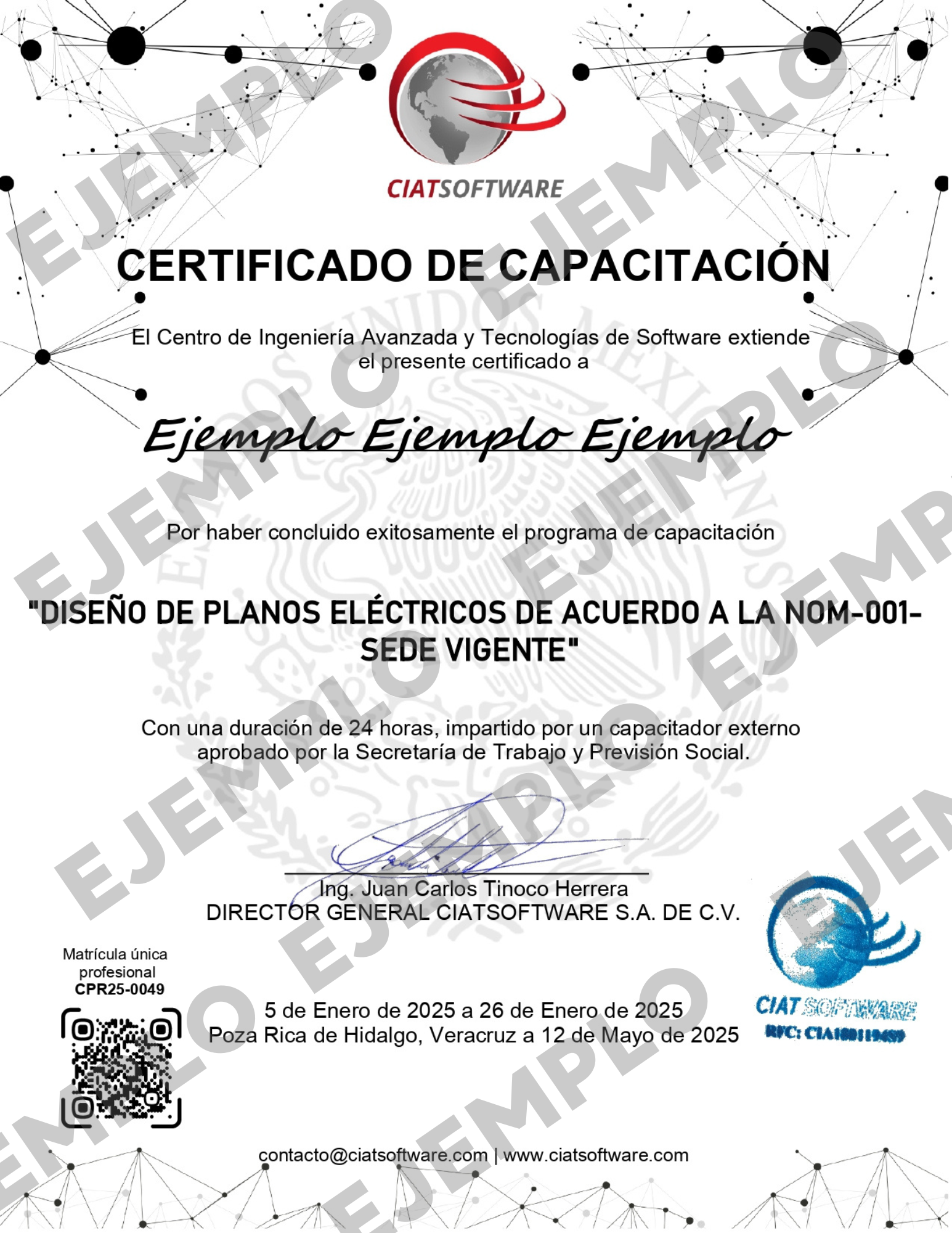 Constancia de Habilidades Laborales DC-3